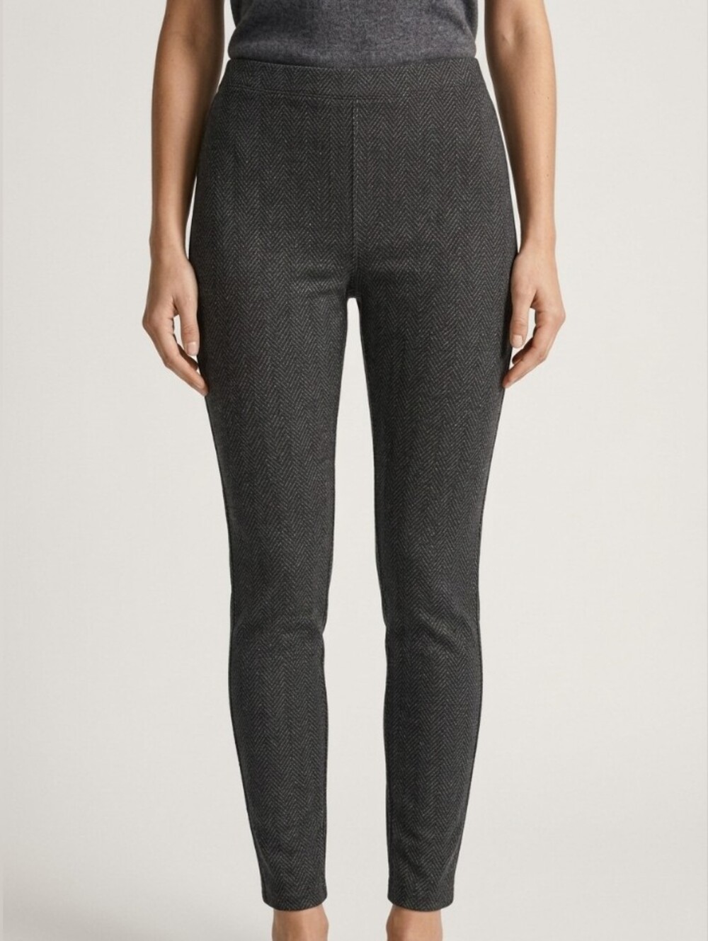 Joe Fresh | Charcoal Gray Herringbone Print Legging